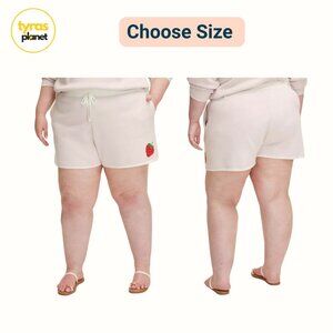 Size 3X or 4X - Women Embroidered Strawberry Sweater Shorts kate spade new york